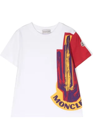 Moncler Logo patch graphic print T-shirt