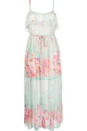 Twin-Set Flower-star-print long dress