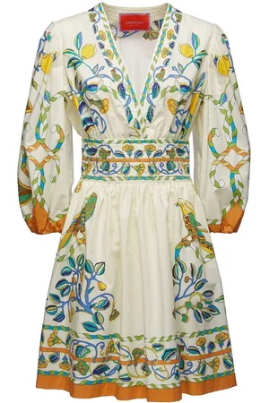 La DoubleJ Floral-print short dress