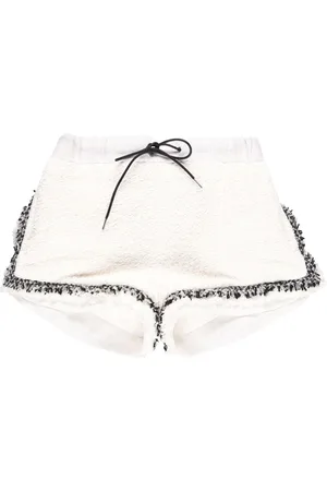 SACAI High-waisted tweed shorts
