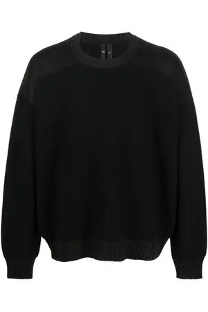 Y-3 Ribbed-knit panelled jumper