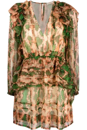 ULLA JOHNSON Adelaide abstract-print silk minidress