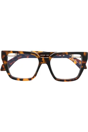 OFF-WHITE Logo-plaque square-frame glasses