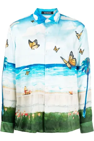 Nahmias Butterfly Beach shirt