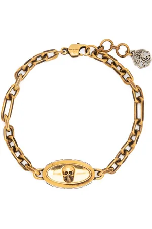 Alexander McQueen Skull-detail chain-link bracelet