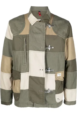 FAY Patchwork shirt jacket
