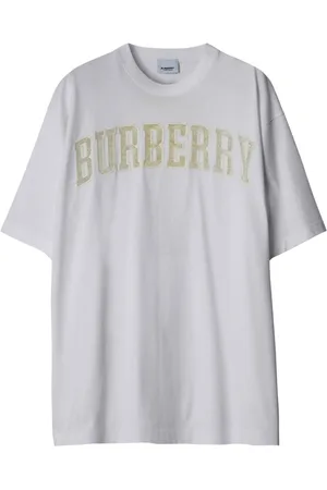 Burberry Lace logo-detail cotton T-shirt