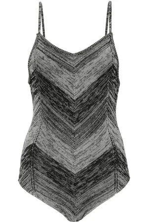 Proenza Schouler Marl-knit striped bodysuit