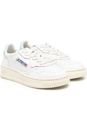 Autry Medalist contrast-heel low-top leather sneakers