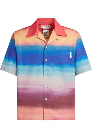 Marni Painterly-print cotton shirt