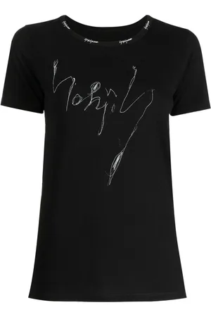 YOHJI YAMAMOTO Illustration-print logo-embroidered T-shirt