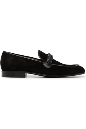 Gianvito Rossi Atticus braided strap loafers