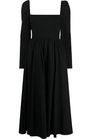 Reformation Elly square-neck midi dress