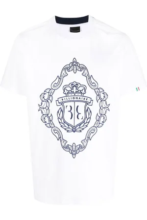 BILLIONAIRE Logo-embroidered short-sleeve T-shirt