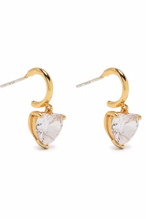 Kate Spade Love heart huggie earrings