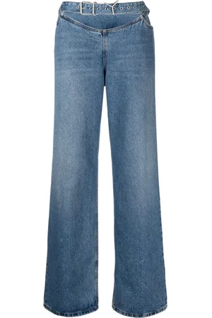 Y / PROJECT Low-rise loose-fit jeans