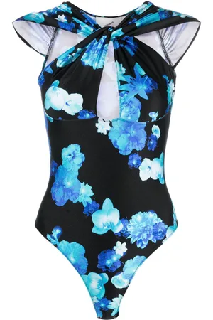 COPERNI Floral-print cut-out bodysuit