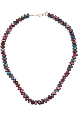 JIA JIA 14kt yellow gold Purple Dahlia turquoise necklace