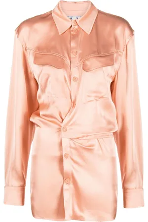 OFF-WHITE Twist-detail shirt dress