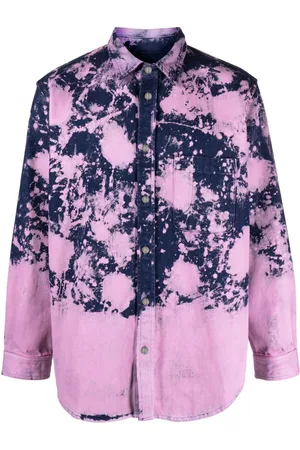 DARKPARK Bleached-effect long-sleeve shirt