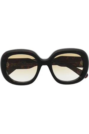 Chloé Logo-print oversized-frame sunglasses