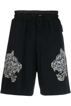 Philipp Plein Tiger elasticated waist shorts