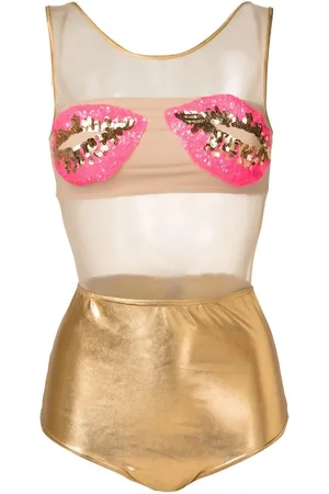 Brigitte Lips-embellished one-piece
