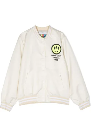 BARROW Emoji-print bomber jacket