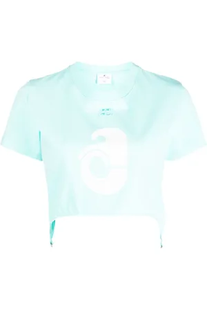 Courrèges Suspenders-effect cropped T-shirt