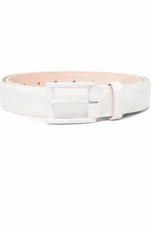 Maison Margiela Tonal-buckle leather belt