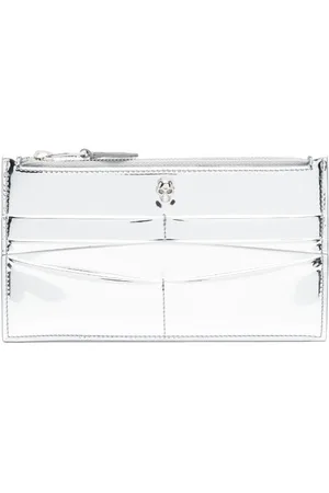 Alexander McQueen Skull metallic card-holder
