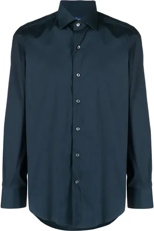Finamore Plain cotton-blend shirt
