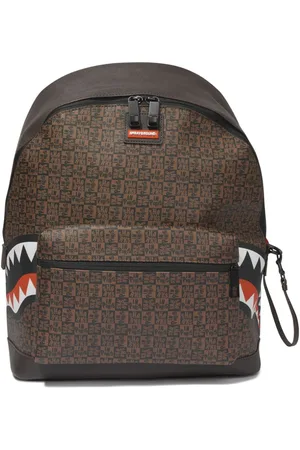 Sprayground Cartoon-print faux-leather backpack