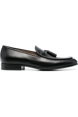 Gianvito Rossi Tassel-detail leather loafers