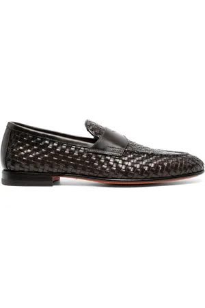 santoni Interwoven-design loafers