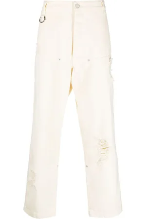 Etudes Ripped-detailing loose-fit jeans