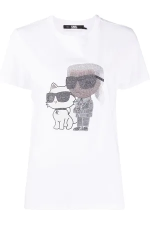 Karl Lagerfeld Ikon rhinestone-embellished T-shirt