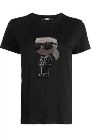 Karl Lagerfeld Ikon rhinestone-embellished T-shirt