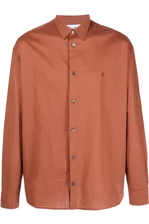 Etudes Logo-embroidery long-sleeve shirt
