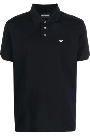Emporio Armani Embroidered chest logo polo shirt