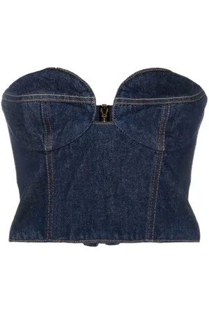 MAGDA BUTRYM Denim corset top