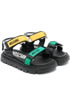 Moschino Logo-print touch-strap sandals