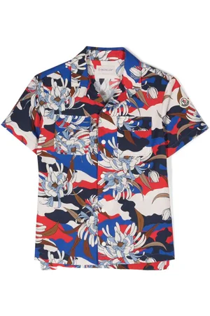 Moncler Floral-print cotton shirt