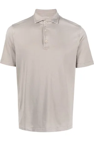 FEDELI Plain cotton polo shirt