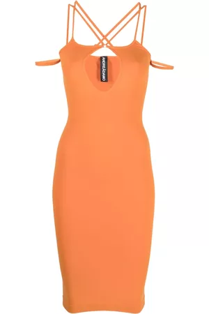 ANDREADAMO Kobieta Sukienki koktajlowe i wieczorowe - Orange