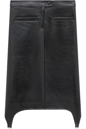Courrèges Bretelles vinyle skirt