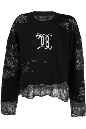 MISBHV Intarsia-knit long-sleeve jumper