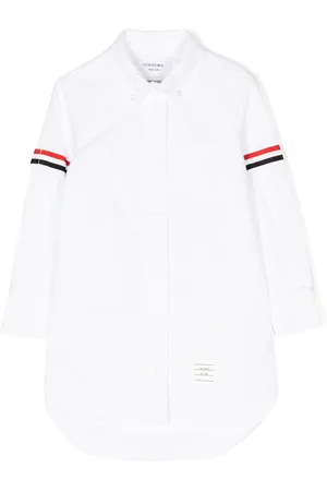 Thom Browne Oxford grosgrain armband shirtdress