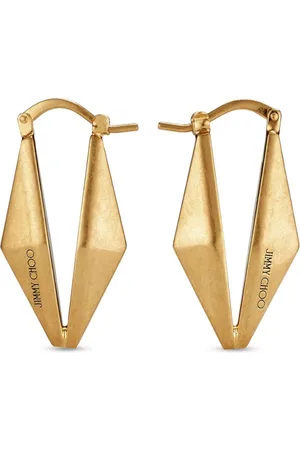 Jimmy Choo Engraved-logo earrings