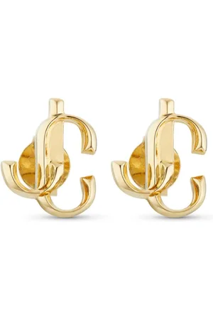 Jimmy Choo Logo-lettering stud earrings